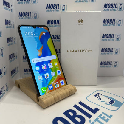 Huawei P30 lite Kártyafüggetlen 128 GB, 12 hó garancia, Újszerű