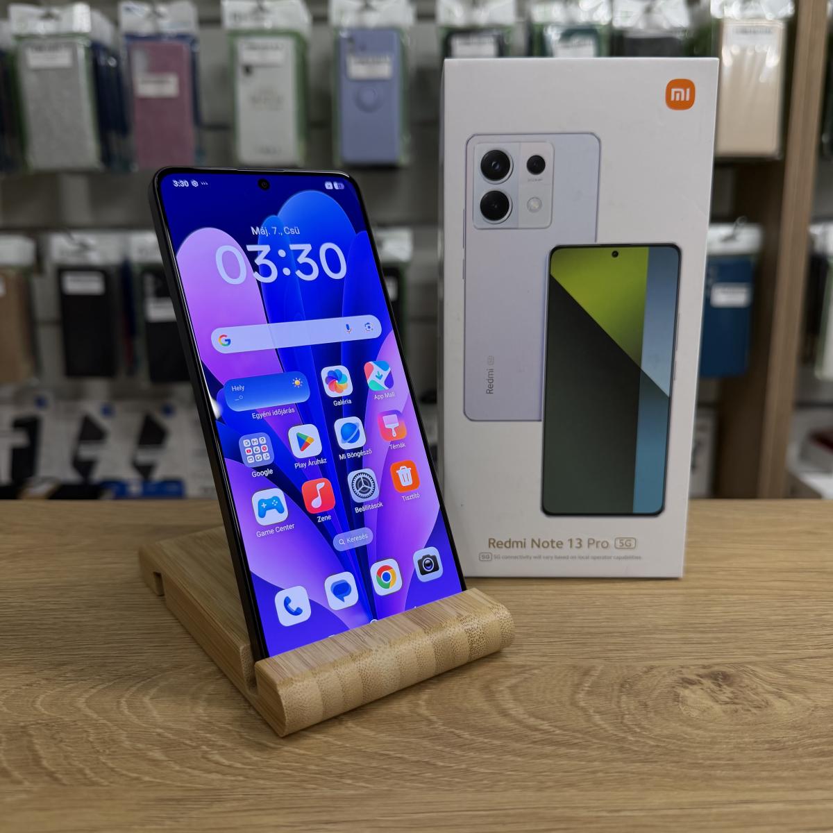 Xiaomi Redmi Note 13 Pro 5G Kártyafüggetlen 256 GB, 12 hó garancia, Újszerű