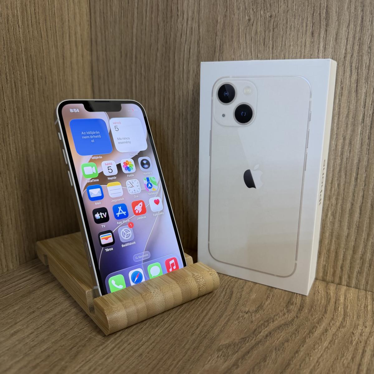 Apple iPhone 13 Mini Kártyafüggetlen 128 GB, 12 hó garancia, Újszerű