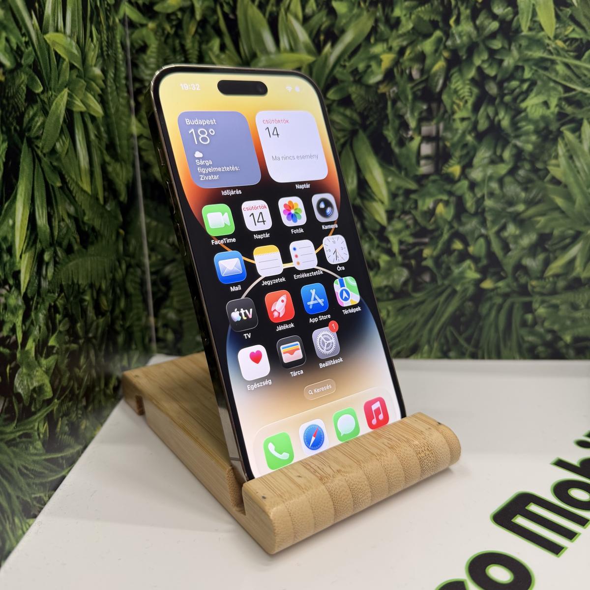 Apple iPhone 14 Pro Kártyafüggetlen 128 GB, 12 hó garancia, Újszerű