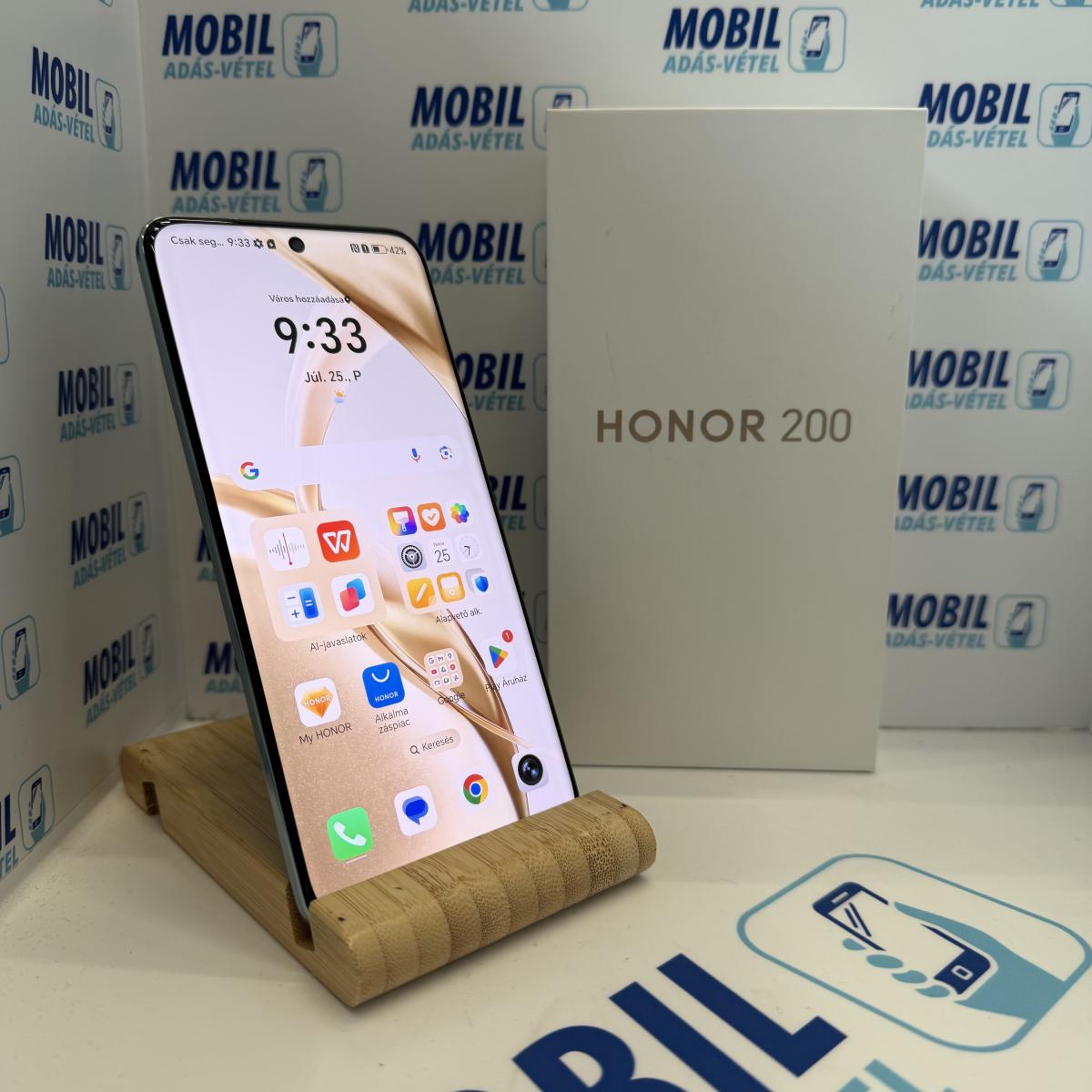 Honor 200 Kártyafüggetlen 256 GB, 12 hó garancia, Újszerű