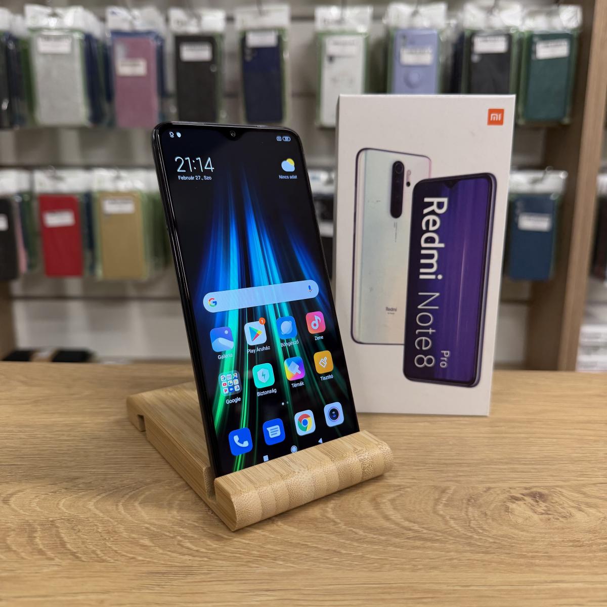 Xiaomi Redmi Note 8 Pro Kártyafüggetlen 64 GB, 12 hó garancia, Újszerű