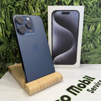 Apple iPhone 15 Pro Kártyafüggetlen 128 GB, 12 hó garancia, Újszerű
