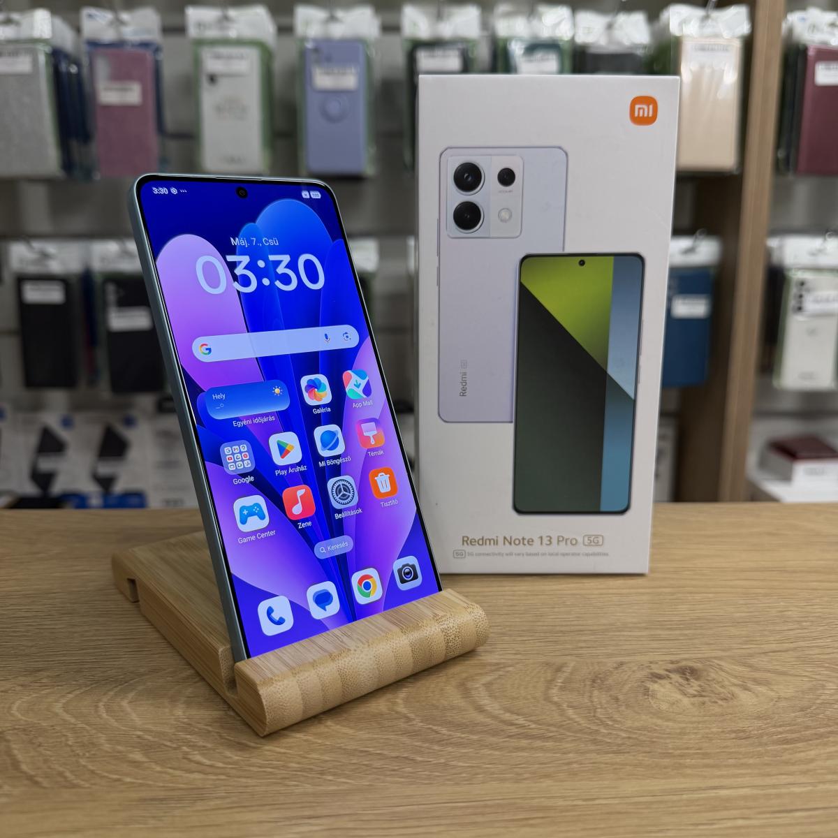 Xiaomi Redmi Note 13 Pro 5G Kártyafüggetlen 256 GB, 12 hó garancia, Újszerű