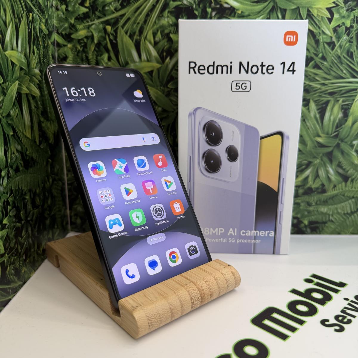 Xiaomi Redmi Note 14 5G Kártyafüggetlen 256 GB, 12 hó garancia, Újszerű