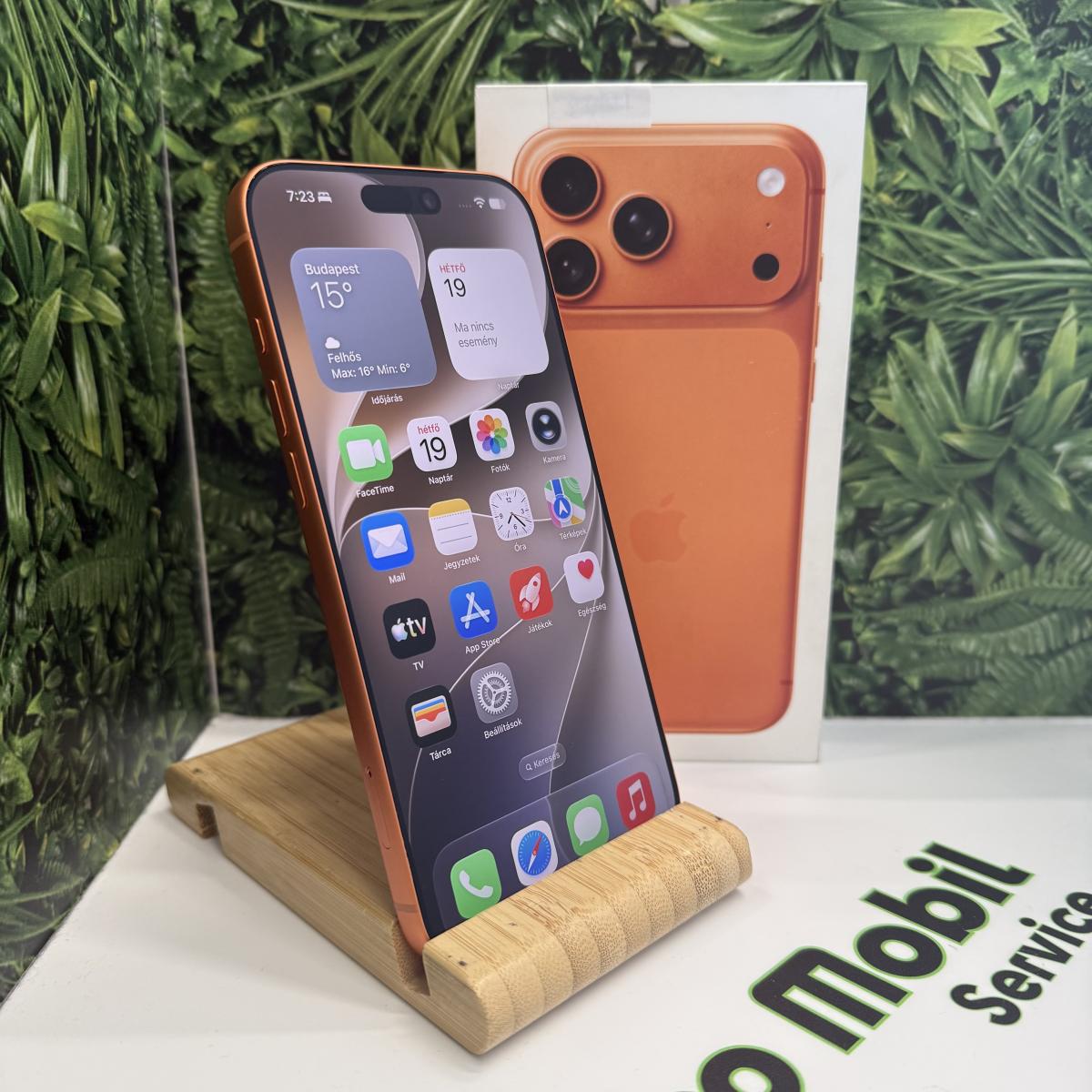 Apple iPhone 17 Pro Max Kártyafüggetlen 256 GB, 12 hó garancia, Újszerű