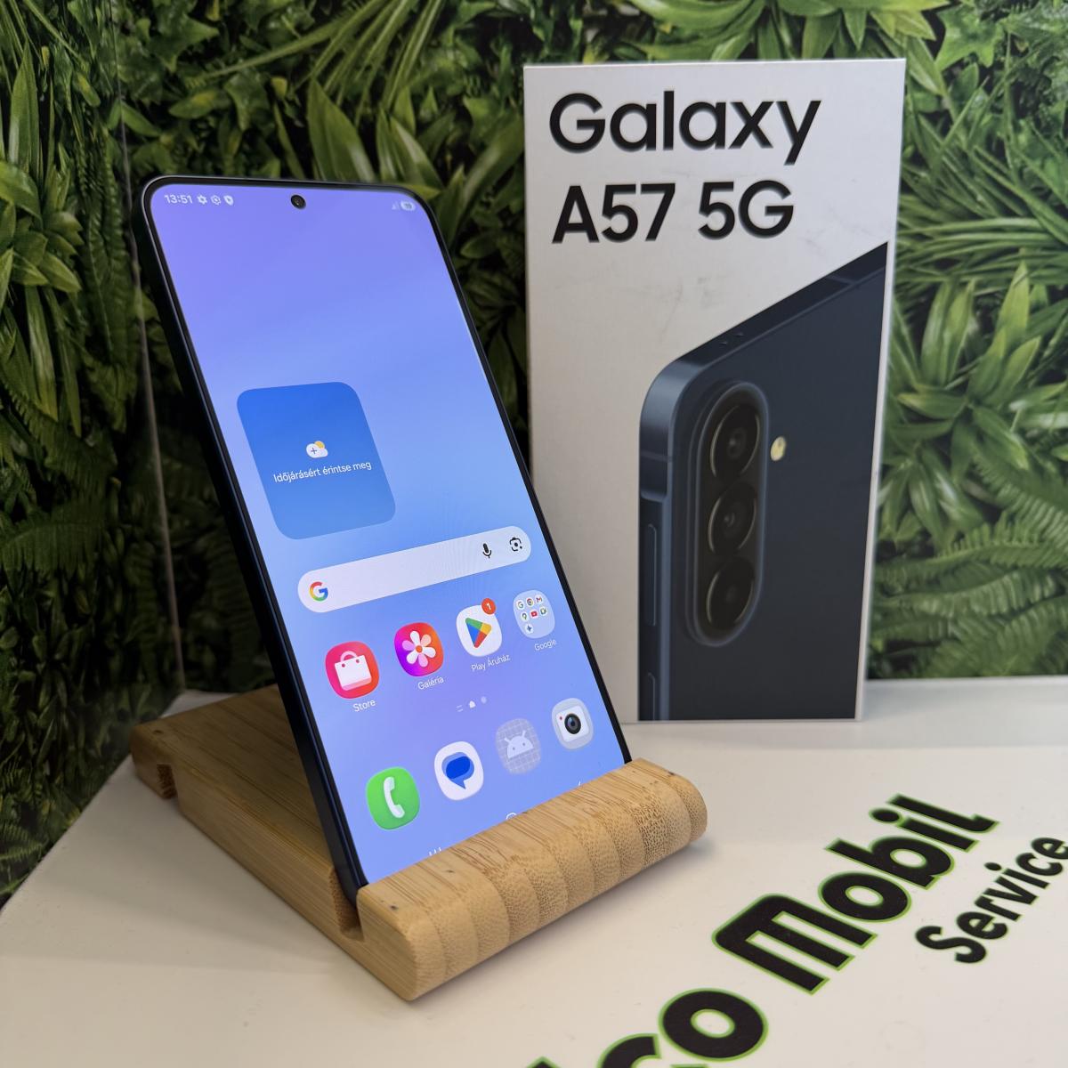 Samsung Galaxy A57 5G Kártyafüggetlen 128 GB, 12 hó garancia, Újszerű
