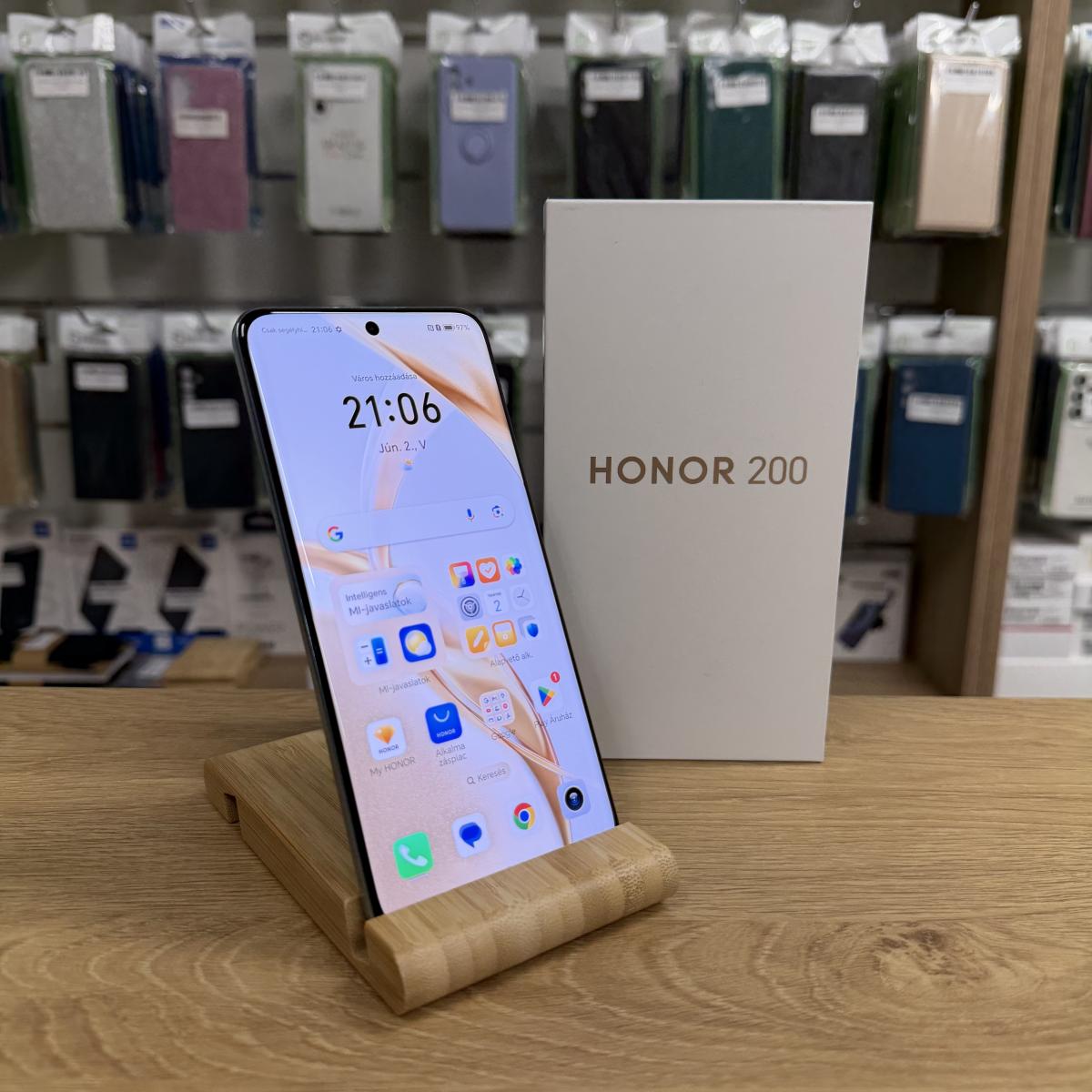 Honor 200 Kártyafüggetlen, 12 hó garancia, Újszerű