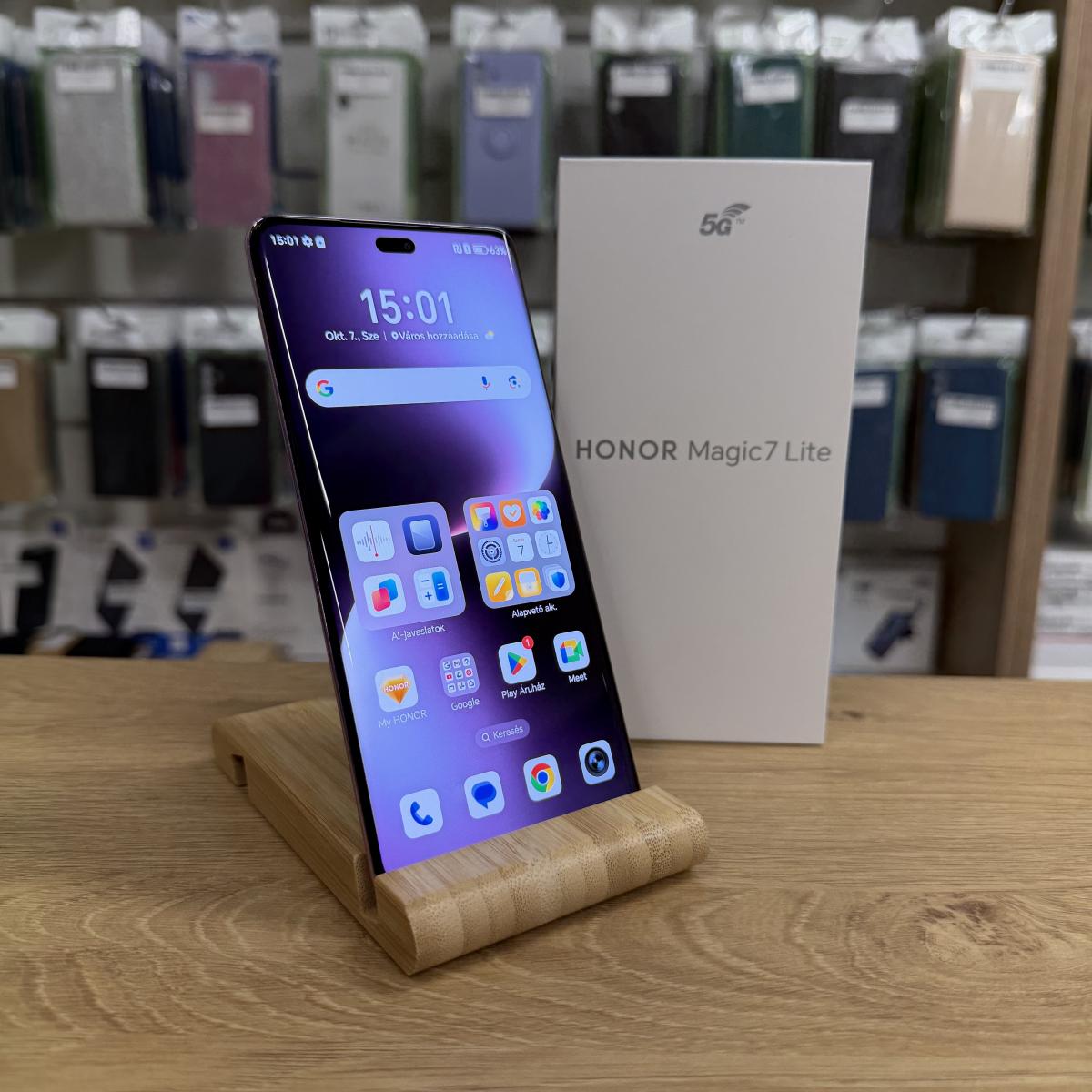 Honor Magic7 Lite Kártyafüggetlen 256 GB, 12 hó garancia, Újszerű