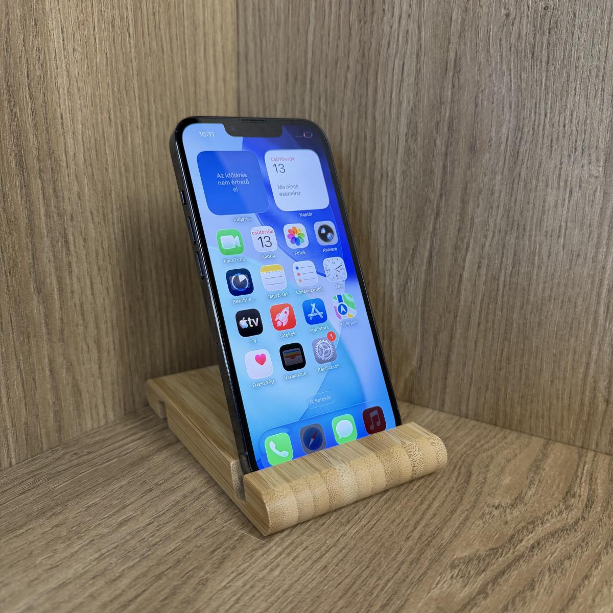 Apple iPhone 13 Pro Kártyafüggetlen 128 GB, 12 hó garancia, Átlagos
