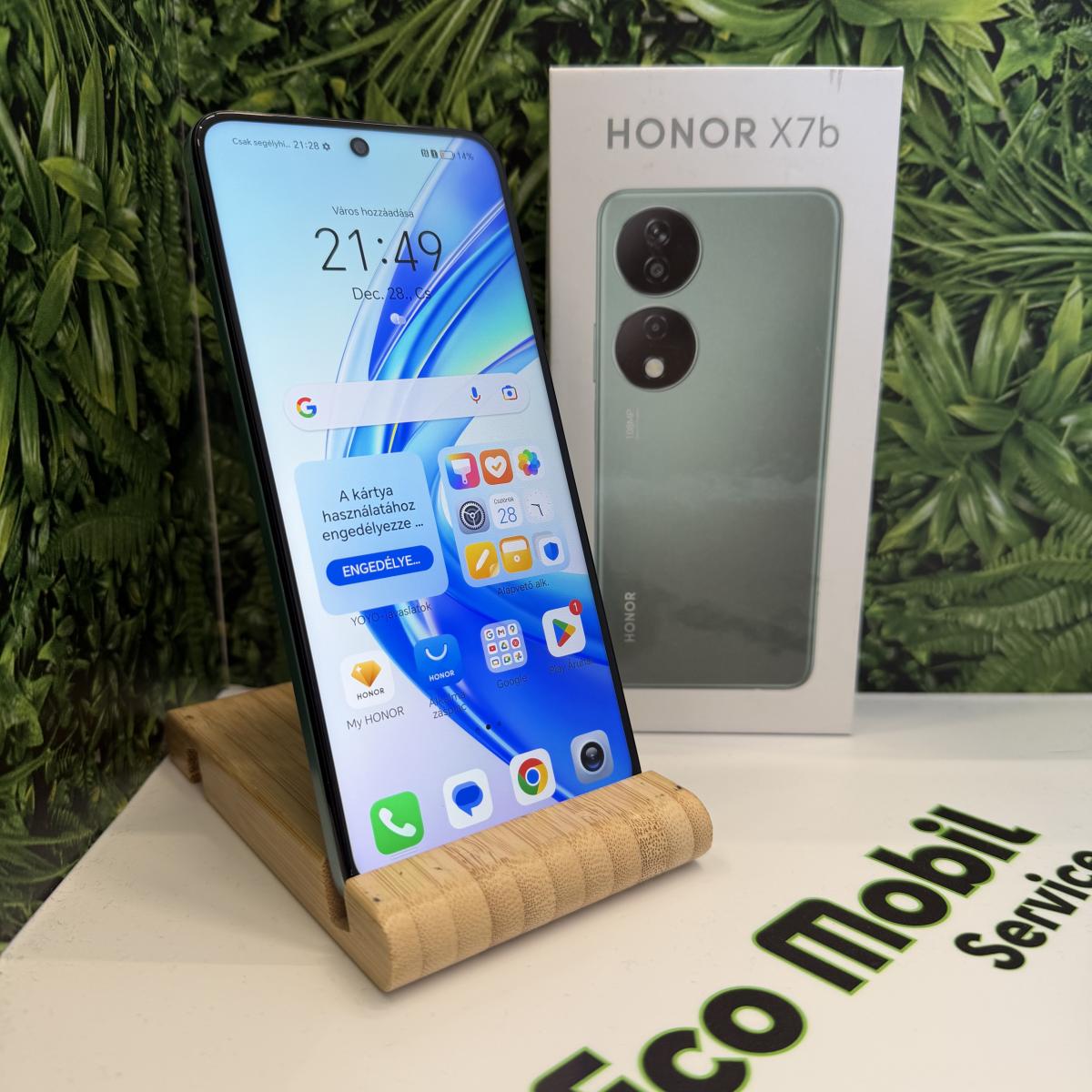 Honor X7b Kártyafüggetlen 128 GB, 12 hó garancia, Újszerű