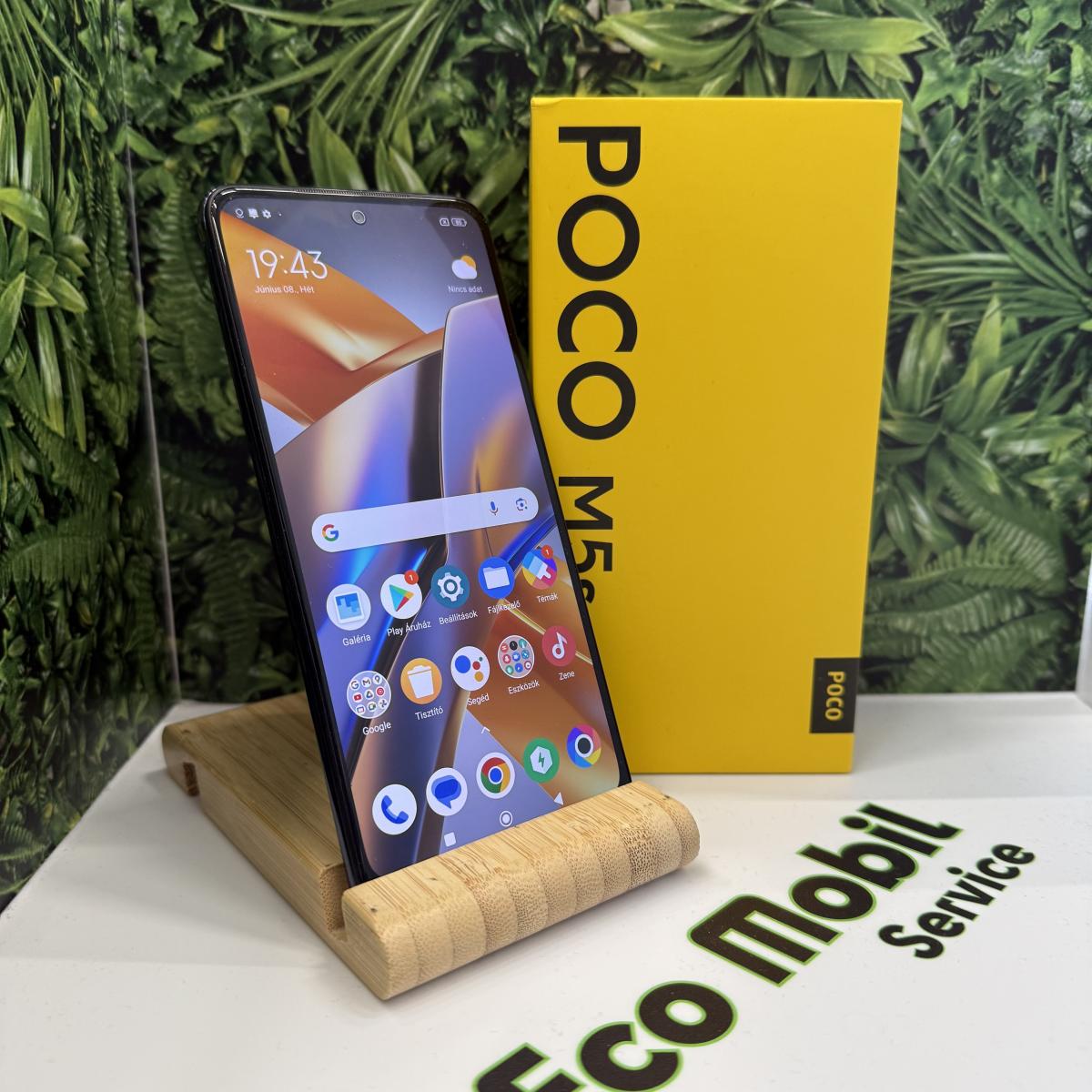 Poco M5s Kártyafüggetlen 128 GB, 12 hó garancia, Újszerű